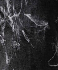 MNBGD51290 MICHEL KLEIN HOMME(ミッシェルクラン オム) スモーク柄長袖シャツ ブラック