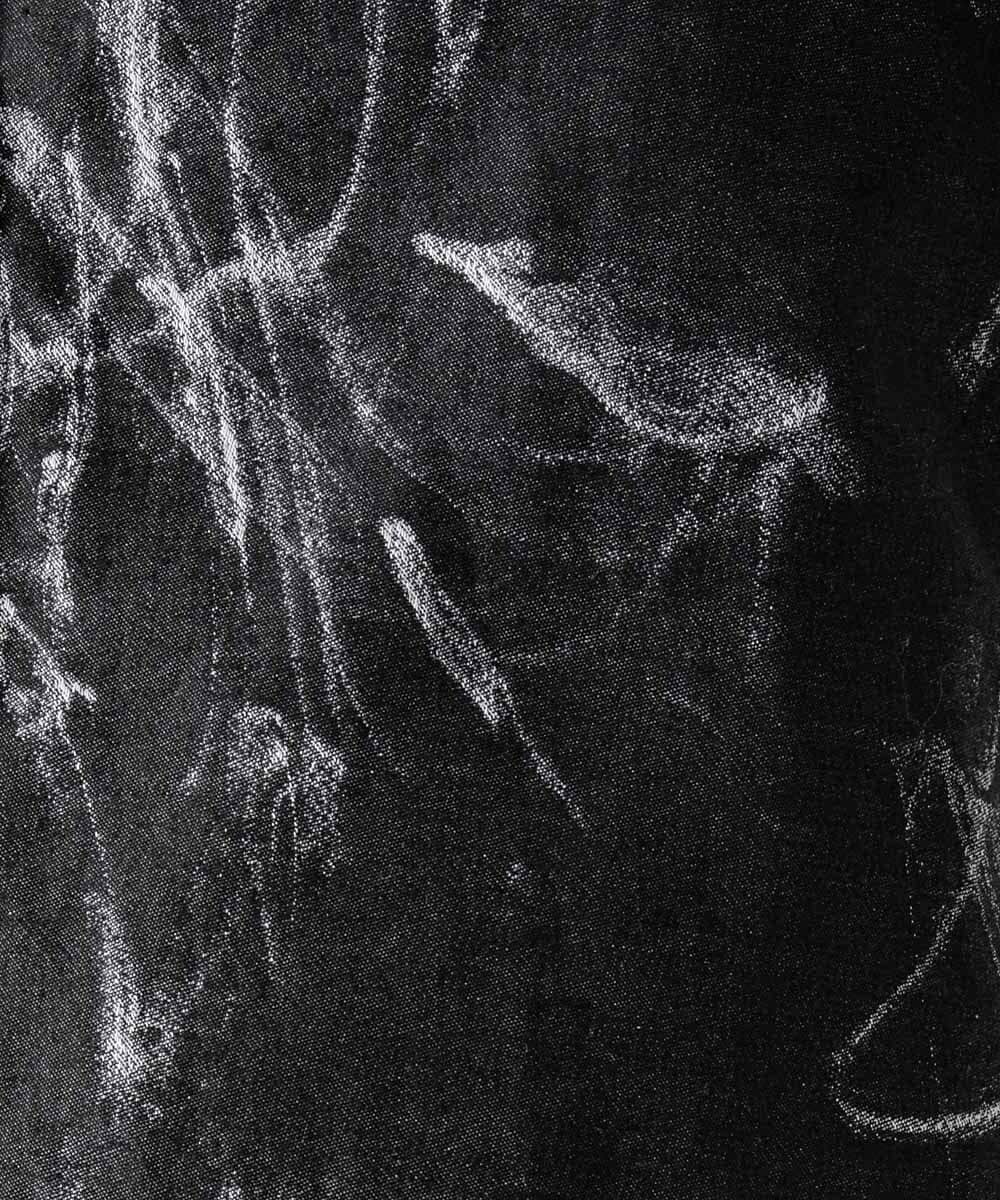 MNBGD51290 MICHEL KLEIN HOMME(ミッシェルクラン オム) スモーク柄長袖シャツ ブラック