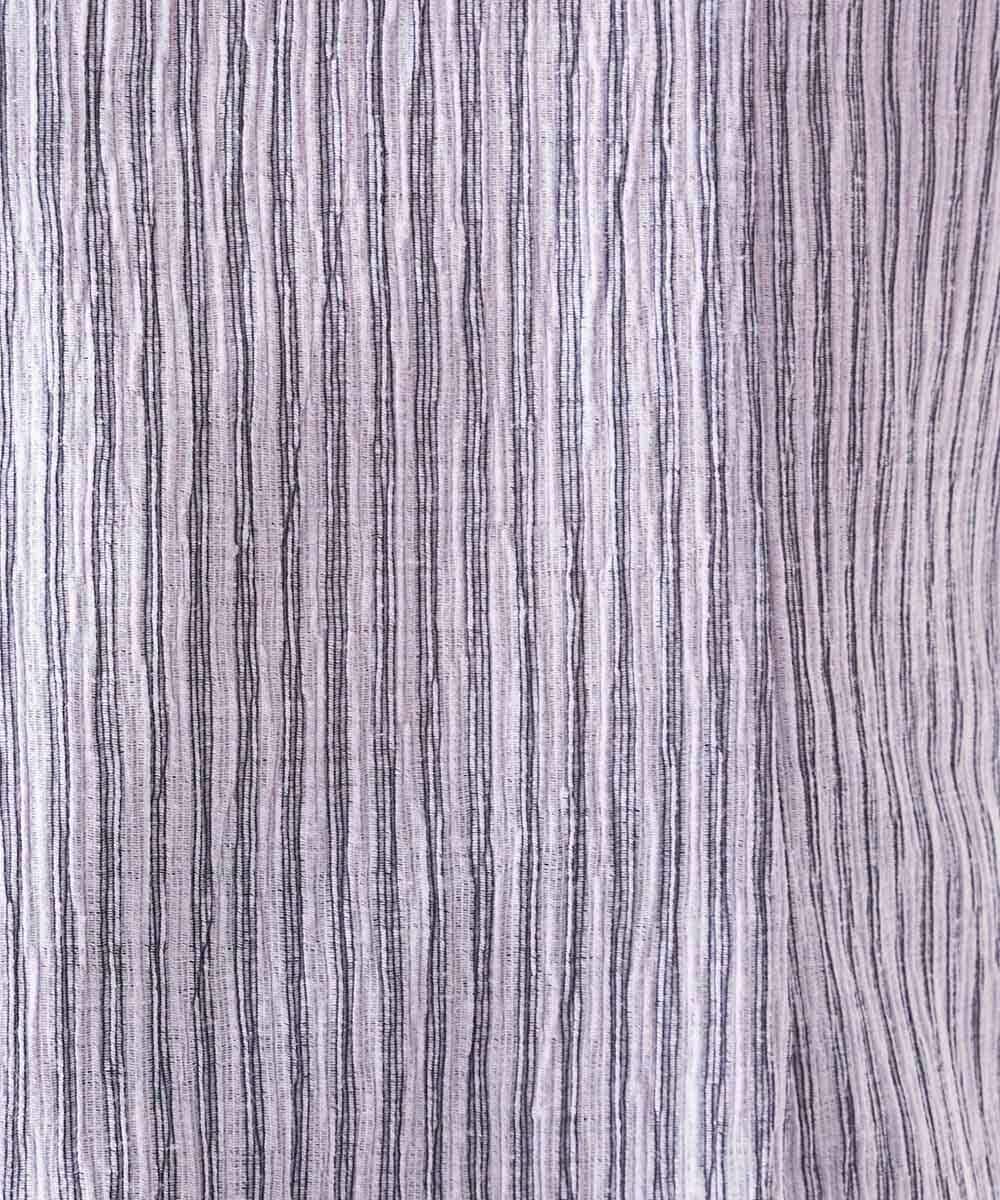 MNBGD52250 MICHEL KLEIN HOMME(ミッシェルクラン オム) ジャージストライプ長袖シャツ ラベンダー