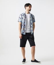 MNBGD58270 MICHEL KLEIN HOMME(ミッシェルクラン オム) 《日本製》総柄半袖シャツ ライトブルー