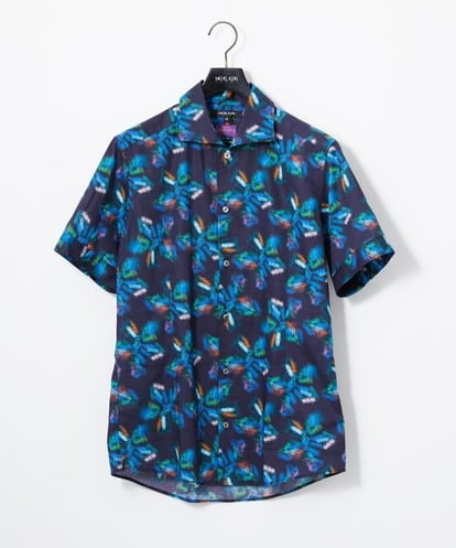 MNBGD58270 MICHEL KLEIN HOMME 《日本製》総柄半袖シャツ