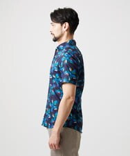 MNBGD58270 MICHEL KLEIN HOMME(ミッシェルクラン オム) 《日本製》総柄半袖シャツ ネイビー