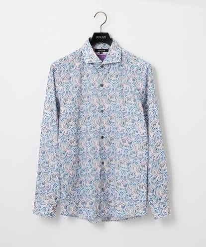 MNBGD60290 MICHEL KLEIN HOMME 《日本製》総柄長袖シャツ