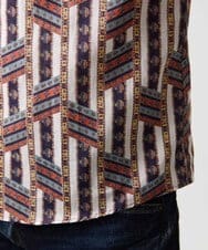 MNBGD60290 MICHEL KLEIN HOMME(ミッシェルクラン オム) 《日本製》総柄長袖シャツ ベージュ