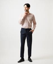 MNBGF53230 MICHEL KLEIN HOMME(ミッシェルクラン オム) コットンウェーブ長袖シャツ ピンク