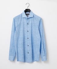 MNBGF53230 MICHEL KLEIN HOMME(ミッシェルクラン オム) コットンウェーブ長袖シャツ ライトブルー