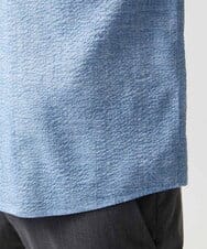 MNBGF53230 MICHEL KLEIN HOMME(ミッシェルクラン オム) コットンウェーブ長袖シャツ ライトブルー