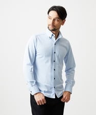 MNBGF55200 MICHEL KLEIN HOMME(ミッシェルクラン オム) 《日本製》ボタンダウン長袖シャツ ライトブルー