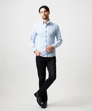 MNBGF55200 MICHEL KLEIN HOMME(ミッシェルクラン オム) 《日本製》ボタンダウン長袖シャツ ライトブルー