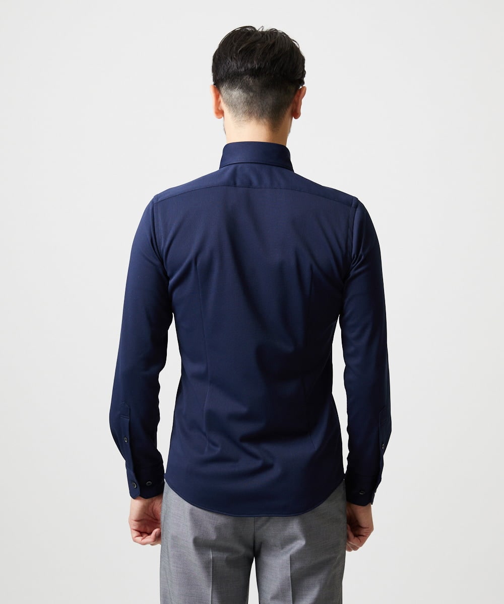 MNBGF55200 MICHEL KLEIN HOMME(ミッシェルクラン オム) 《日本製》ボタンダウン長袖シャツ ネイビー