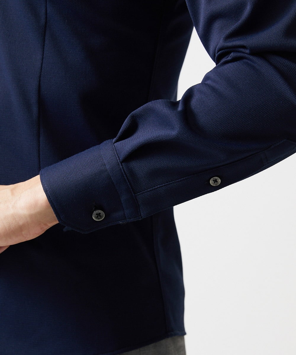 MNBGF55200 MICHEL KLEIN HOMME(ミッシェルクラン オム) 《日本製》ボタンダウン長袖シャツ ネイビー