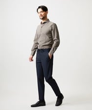 MNBGF56210 MICHEL KLEIN HOMME(ミッシェルクラン オム) ストレッチサッカー長袖シャツ ベージュ