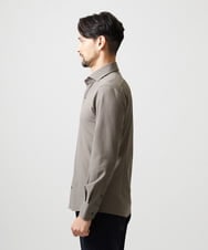 MNBGF56210 MICHEL KLEIN HOMME(ミッシェルクラン オム) ストレッチサッカー長袖シャツ ベージュ