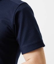 MNBGF65200 MICHEL KLEIN HOMME(ミッシェルクラン オム) 《日本製》ブロックイージーケア半袖シャツ ネイビー