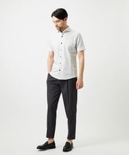 MNBGF65200 MICHEL KLEIN HOMME(ミッシェルクラン オム) 《日本製》ブロックイージーケア半袖シャツ アイボリー