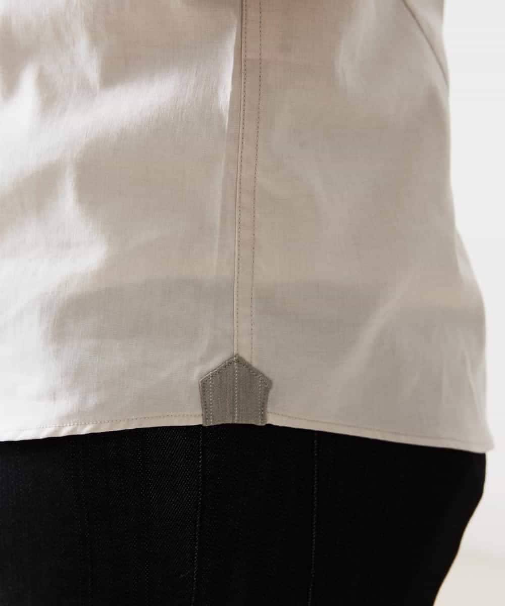 MNBGP32180 MICHEL KLEIN HOMME(ミッシェルクラン オム) スタンドカラ―シャツ ベージュ(82)