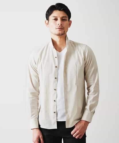 MNBGP32180 MICHEL KLEIN HOMME スタンドカラ―シャツ