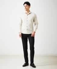 MNBGP32180 MICHEL KLEIN HOMME(ミッシェルクラン オム) スタンドカラ―シャツ ベージュ(82)