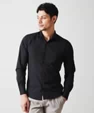 MNBGP32180 MICHEL KLEIN HOMME(ミッシェルクラン オム) スタンドカラ―シャツ ブラック(94)