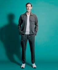 MNBGS05250 MICHEL KLEIN HOMME(ミッシェルクラン オム) シャツジャケット カーキ(36)