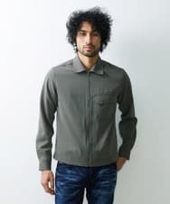 MNBGS05250 MICHEL KLEIN HOMME(ミッシェルクラン オム) シャツジャケット カーキ(36)