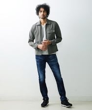 MNBGS05250 MICHEL KLEIN HOMME(ミッシェルクラン オム) シャツジャケット カーキ(36)