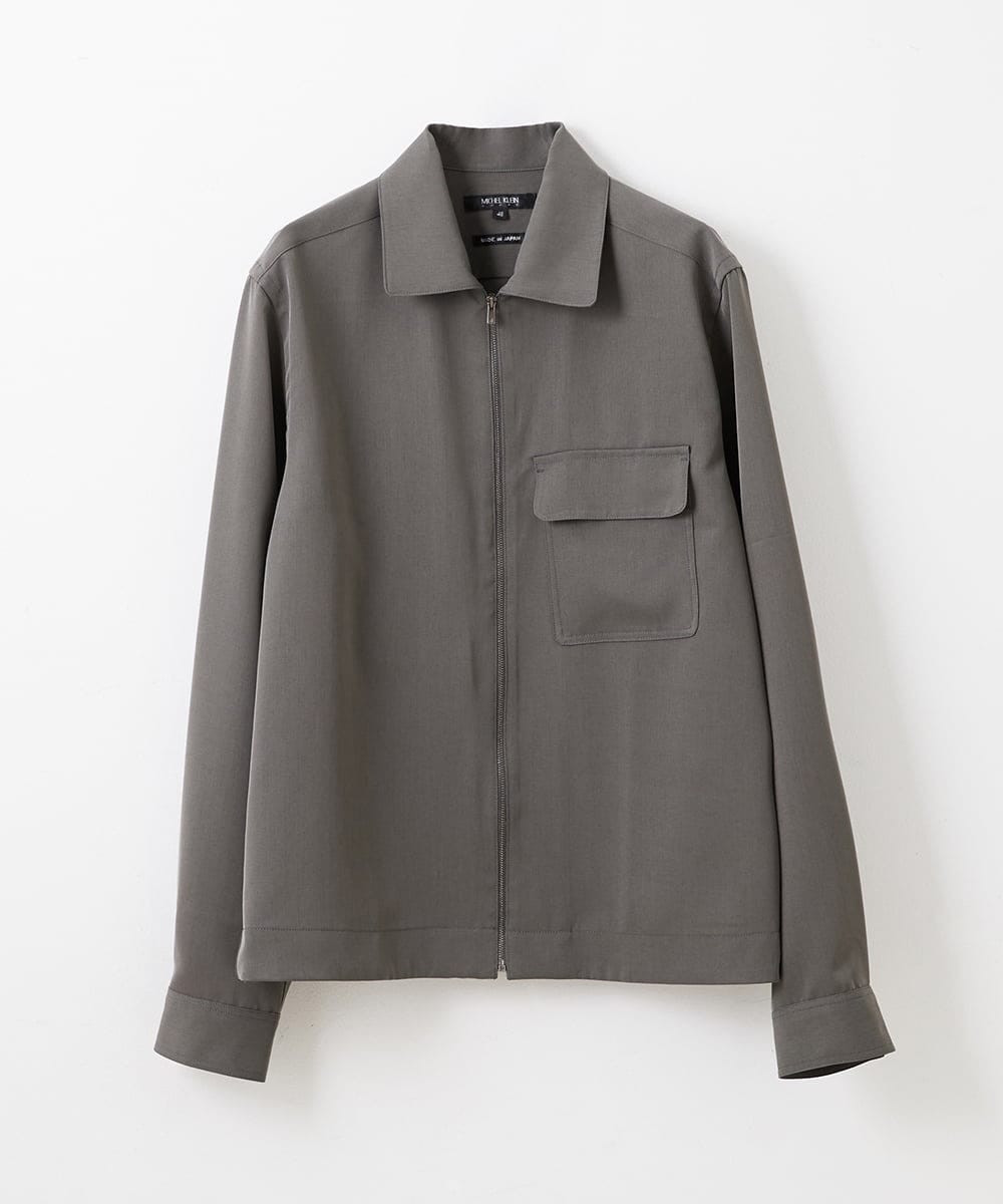 MNBGS05250 MICHEL KLEIN HOMME(ミッシェルクラン オム) シャツジャケット カーキ(36)