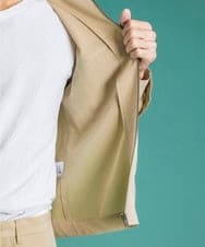MNBGS05250 MICHEL KLEIN HOMME(ミッシェルクラン オム) シャツジャケット オフホワイト(81)