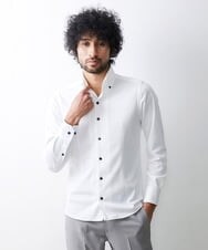 MNBGS08190 MICHEL KLEIN HOMME(ミッシェルクラン オム) 【2023年モデル】イージーケアドレスシャツ ホワイト(90)