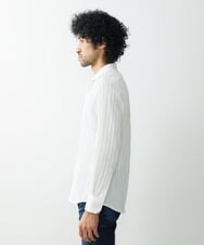 MNBGS20200 MICHEL KLEIN HOMME(ミッシェルクラン オム) タックスタンドシャツ ホワイト(90)
