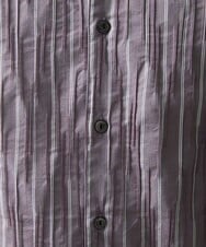 MNBGS23200 MICHEL KLEIN HOMME(ミッシェルクラン オム) ストライプタックスタンドシャツ  パープル(63)