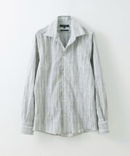 MNBGS24200 MICHEL KLEIN HOMME(ミッシェルクラン オム) ストライプタックシャツ カーキ(36)