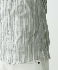 MNBGS24200 MICHEL KLEIN HOMME(ミッシェルクラン オム) ストライプタックシャツ カーキ(36)