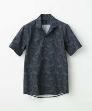 MNBGS31200 MICHEL KLEIN HOMME(ミッシェルクラン オム) 《日本製》ペイズリー柄半袖シャツ ネイビー