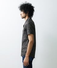 MNBGS31200 MICHEL KLEIN HOMME(ミッシェルクラン オム) 《日本製》ペイズリー柄半袖シャツ ブラウン