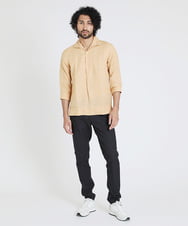 MNBGS32210 MICHEL KLEIN HOMME(ミッシェルクラン オム) 《日本製》7分袖カプリシャツ オレンジ(15)