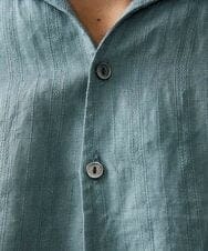 MNBGS32210 MICHEL KLEIN HOMME(ミッシェルクラン オム) 《日本製》7分袖カプリシャツ グリーン
