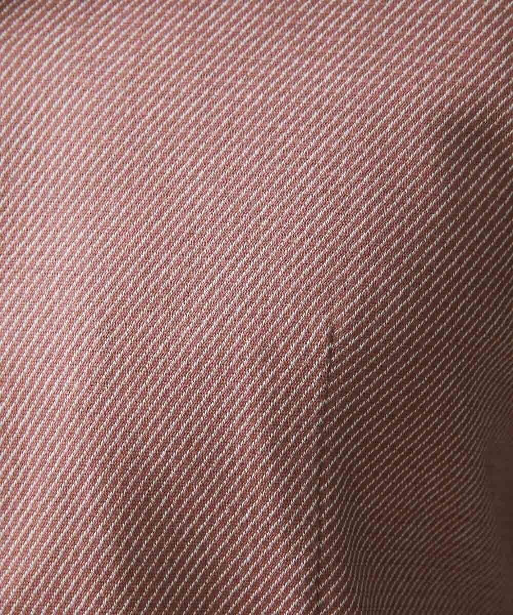 MNBGS40180 MICHEL KLEIN HOMME(ミッシェルクラン オム) 《日本製》ストレッチラッセル七分シャツ オレンジ(17)