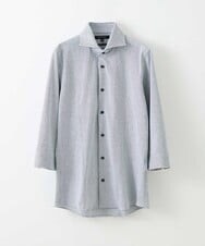 MNBGS40180 MICHEL KLEIN HOMME(ミッシェルクラン オム) 《日本製》ストレッチラッセル七分シャツ ホワイト(90)