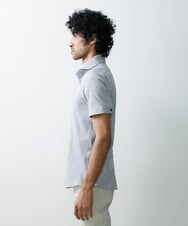 MNBGS50170 MICHEL KLEIN HOMME(ミッシェルクラン オム) ストレッチラッセル半袖シャツ ホワイト(90)
