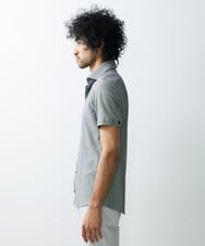 MNBGS54170 MICHEL KLEIN HOMME(ミッシェルクラン オム) ジュエリーストレッチ半袖シャツ ブラック(94)