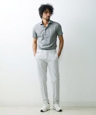 MNBGS54170 MICHEL KLEIN HOMME(ミッシェルクラン オム) ジュエリーストレッチ半袖シャツ ブラック(94)