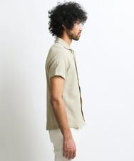 MNBGS61200 MICHEL KLEIN HOMME(ミッシェルクラン オム) 《日本製》レース柄半袖シャツ ベージュ