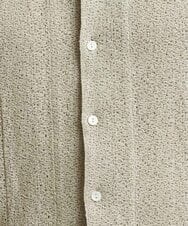 MNBGS61200 MICHEL KLEIN HOMME(ミッシェルクラン オム) 《日本製》レース柄半袖シャツ ベージュ
