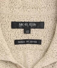 MNBGS61200 MICHEL KLEIN HOMME(ミッシェルクラン オム) 《日本製》レース柄半袖シャツ ベージュ(82)