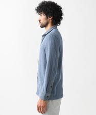 MNBGV56270 MICHEL KLEIN HOMME(ミッシェルクラン オム) ラッセルレースシャツ ブルー(55)