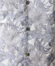 MNBGV57230 MICHEL KLEIN HOMME(ミッシェルクラン オム) 《日本製》フラワー柄半袖シャツ ライトグレー