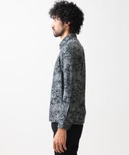 MNBGV65360 MICHEL KLEIN HOMME(ミッシェルクラン オム) ボタニカル柄シャツブルゾン ブラック(94)