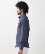 MNBGX11210 MICHEL KLEIN HOMME(ミッシェルクラン オム) 《日本製》ラッセルジャージシャツ ネイビー