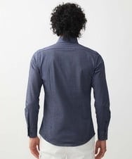 MNBGX11210 MICHEL KLEIN HOMME(ミッシェルクラン オム) 《日本製》ラッセルジャージシャツ ネイビー